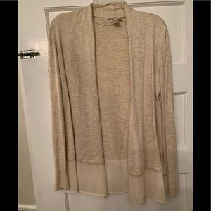 Loft mixed media cardigan